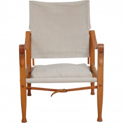 Kaare Klint Safari chair in canvas fabric