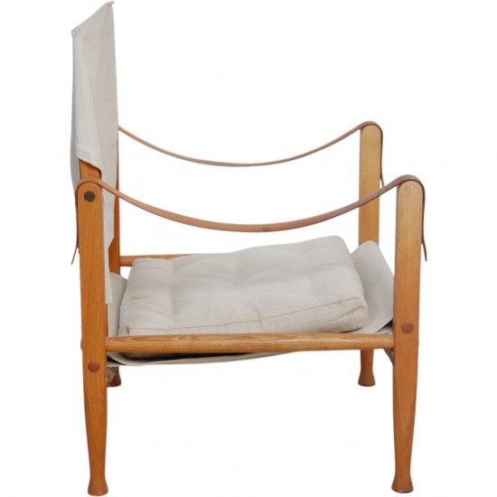 Kaare Klint Safari chair in canvas fabric