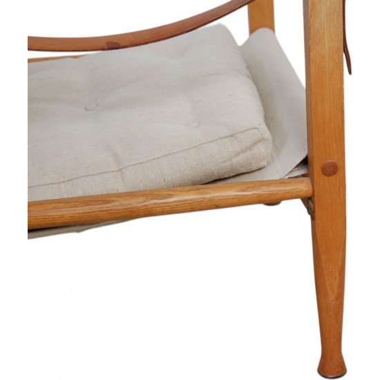 Kaare Klint Safari chair in canvas fabric