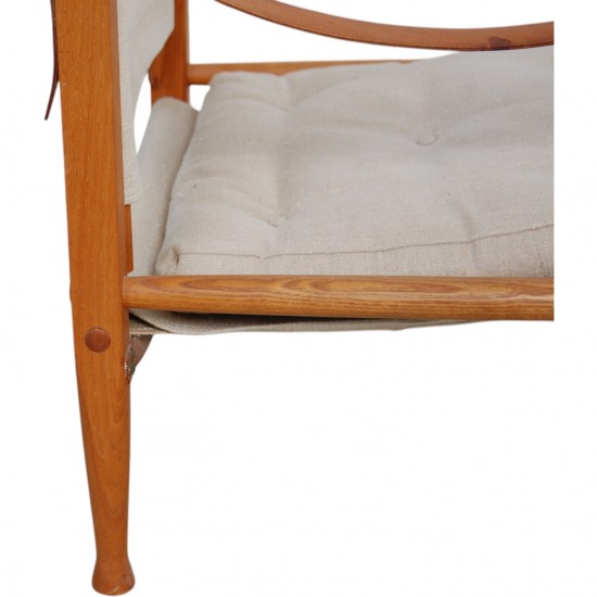 Kaare Klint Safari chair in canvas fabric