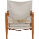 Kaare Klint Safari chair in canvas fabric