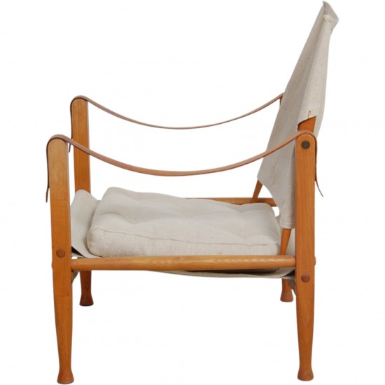 Kaare Klint Safari chair in canvas fabric