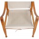 Kaare Klint Safari chair in canvas fabric
