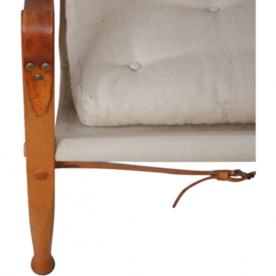 Kaare Klint Safari chair in canvas fabric