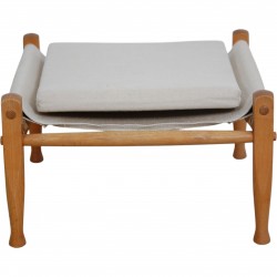 Kaare Klint Safari stool in canvas fabric