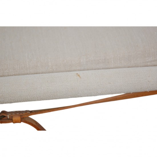 Kaare Klint Safari stool in canvas fabric