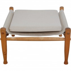 Kaare Klint Safari stool in canvas fabric