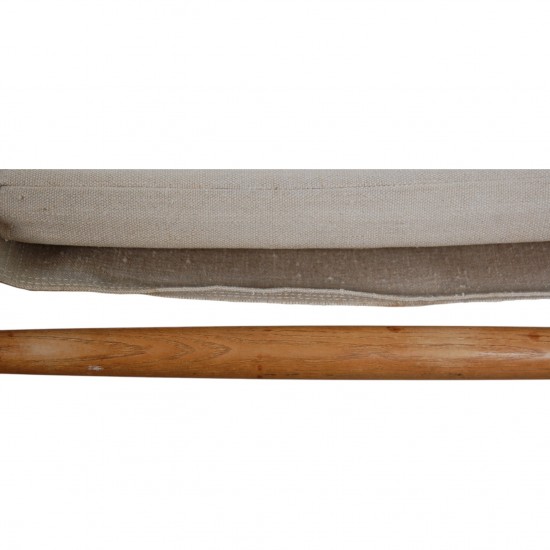 Kaare Klint Safari stool in canvas fabric