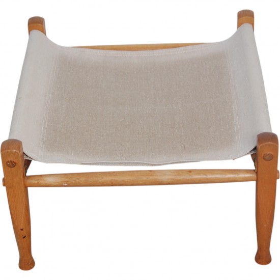 Kaare Klint Safari stool in canvas fabric