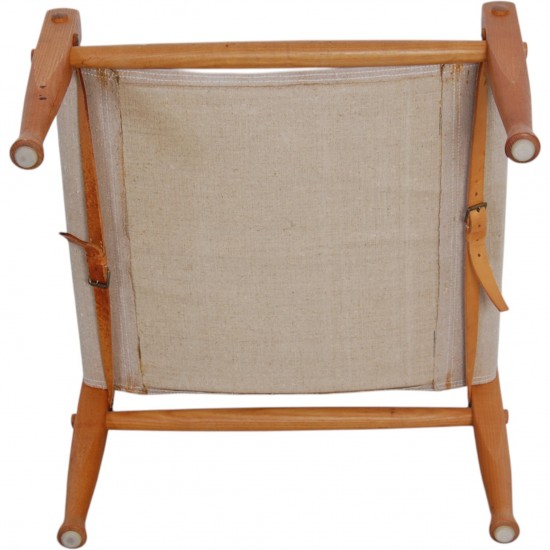 Kaare Klint Safari stool in canvas fabric