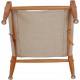 Kaare Klint Safari stool in canvas fabric