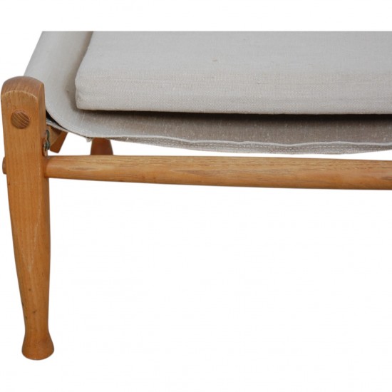 Kaare Klint Safari stool in canvas fabric