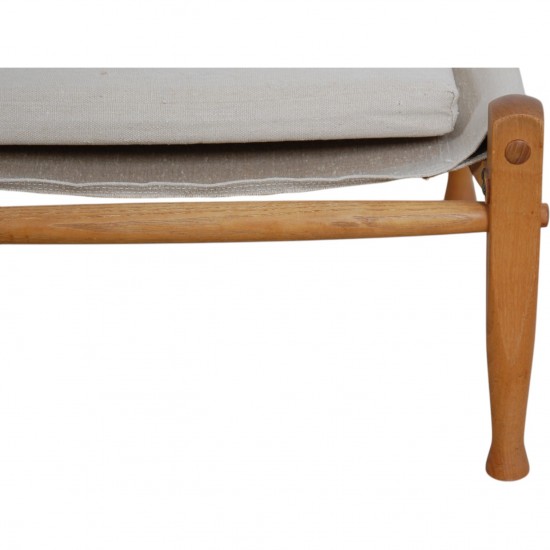 Kaare Klint Safari stool in canvas fabric