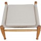 Kaare Klint Safari stool in canvas fabric