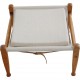 Kaare Klint Safari stool in canvas fabric