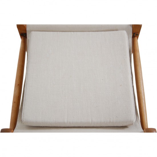 Kaare Klint Safari stool in canvas fabric