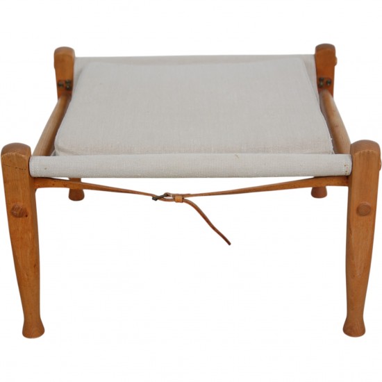 Kaare Klint Safari stool in canvas fabric