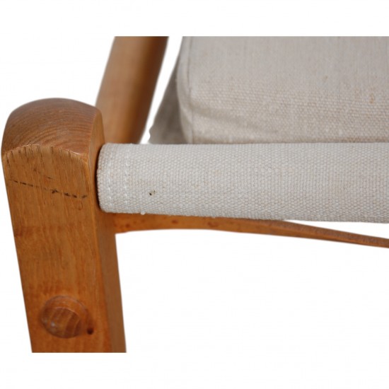 Kaare Klint Safari stool in canvas fabric
