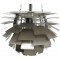 Poul Henningsen steel Artichoke lamp 48 Cm