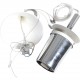 Poul Henningsen stål Kogle lampe 48 Cm