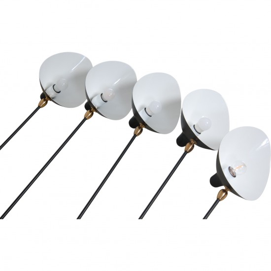 Serge Mouille Five arms Spider lamp
