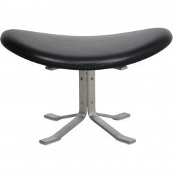 Erik Jørgensen Corona skammel i sort læder