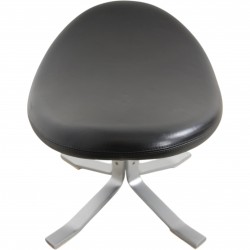 Erik Jørgensen Corona stool in black leather