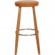 Hans Wegner CH58 barstool in cognac leather