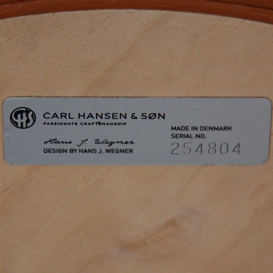 Hans Wegner CH58 barstool in cognac leather