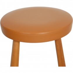 Hans Wegner CH58 barstool in cognac leather