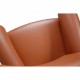 Hans Wegner OX chair med skammel i cognac læder