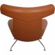 Hans Wegner OX chair med skammel i cognac læder