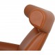 Hans Wegner OX chair med skammel i cognac læder