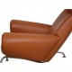 Hans Wegner OX chair med skammel i cognac læder