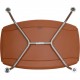 Hans Wegner OX chair med skammel i cognac læder