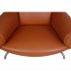 Hans Wegner OX chair med skammel i cognac læder