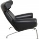 Hans Wegner OX chair in black leather