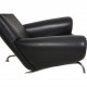 Hans Wegner OX chair in black leather