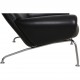 Hans Wegner OX chair in black leather