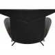 Hans Wegner OX chair in black leather
