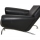 Hans Wegner OX chair in black leather