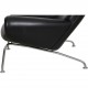 Hans Wegner OX chair in black leather