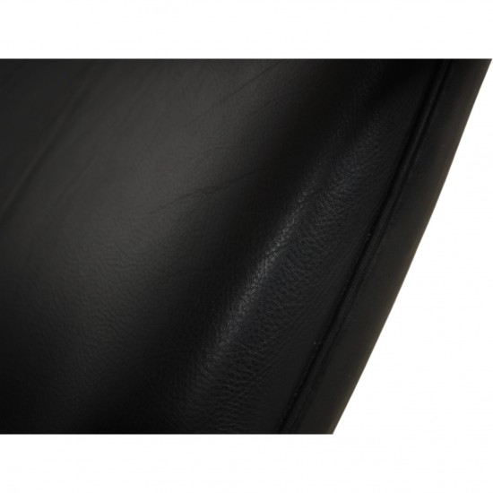 Hans Wegner OX chair in black leather
