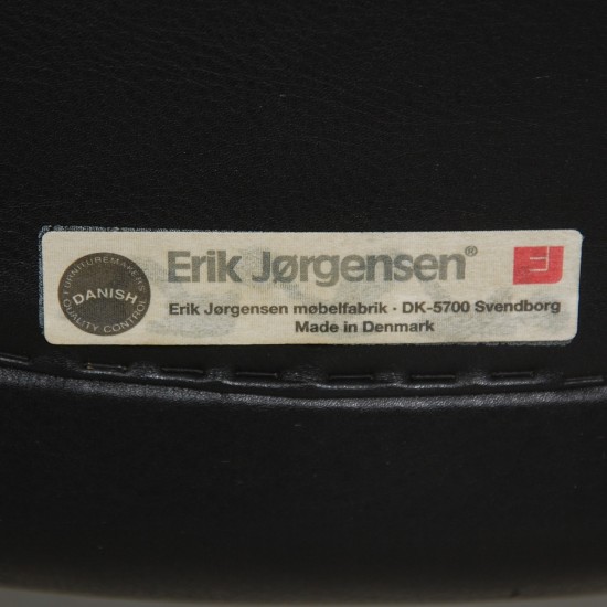 Hans Wegner OX chair in black leather