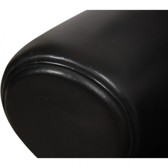 Hans Wegner OX chair in black leather
