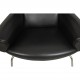 Hans Wegner OX chair in black leather
