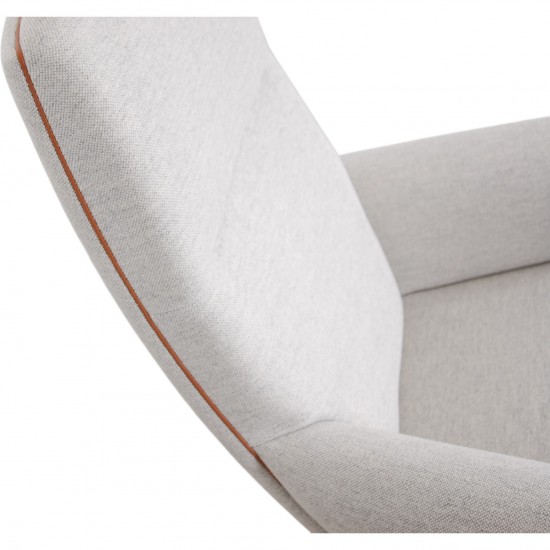 Hans Wegner Queen Chair upholstered in Hallingdal fabric