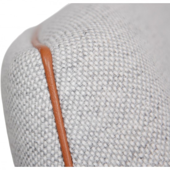 Hans Wegner Queen Chair upholstered in Hallingdal fabric