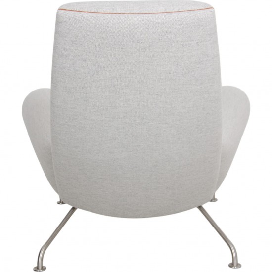 Hans Wegner Queen Chair upholstered in Hallingdal fabric