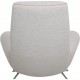 Hans Wegner Queen Chair upholstered in Hallingdal fabric
